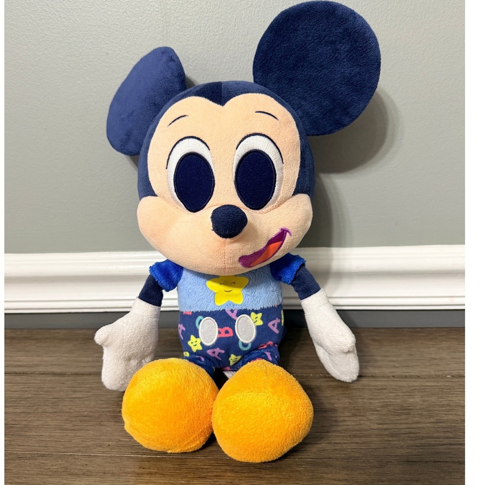 Mickey Mouse Bedtime Plush Disney Junior Music‎ Lullaby Plays Theme Song Works